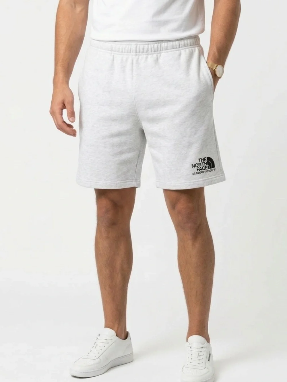 The North Face Mens Coordinates Fleece Shorts White XL